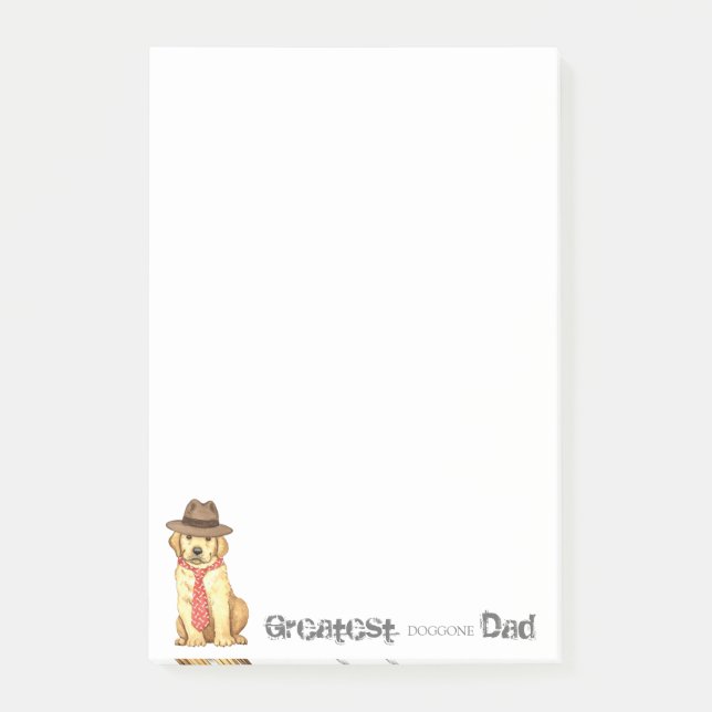 Yellow Lab Dad Post-it Notes (Front)