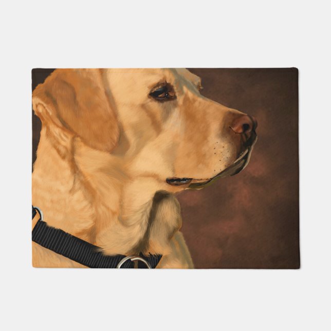 Yellow Lab Doormat (Front)
