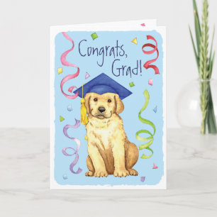 Yellow Lab Graduate Card