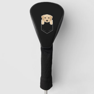 Yellow Lab In My Pocket Cute Dog Owner Golf Head Cover