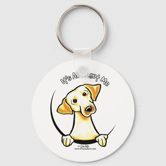 Yellow Lab Its All About Me Key Ring (Front)