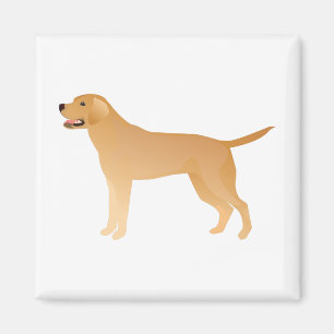 Yellow Lab - Labrador Retriever Breed Silhouette Magnet