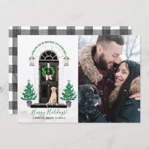 Yellow Lab Labrador Retriever Holiday Photo Card