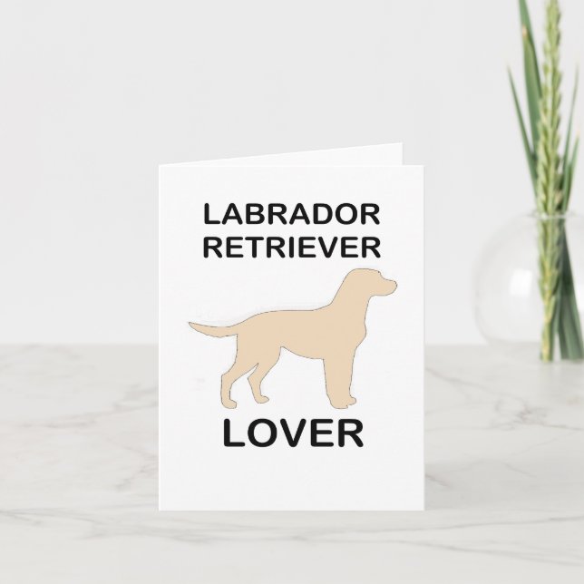 yellow lab lover card (Front)