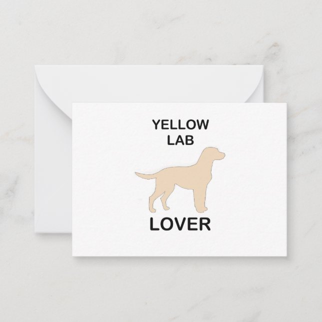 yellow lab lover card (Front)