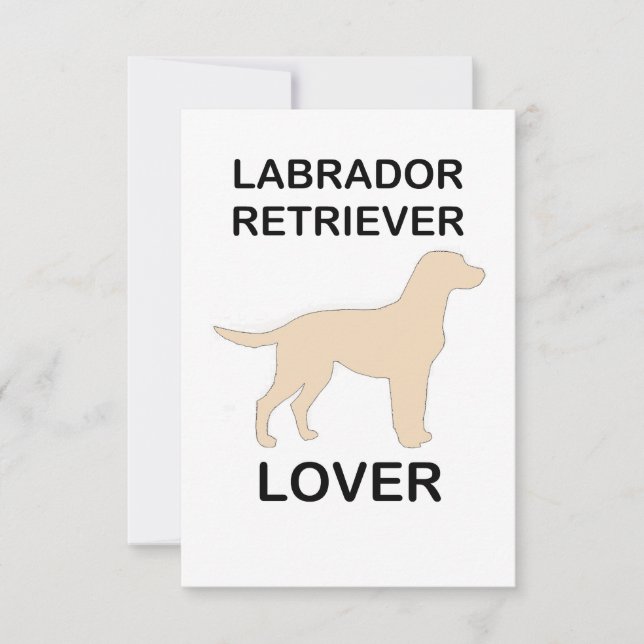yellow lab lover thank you card (Front)