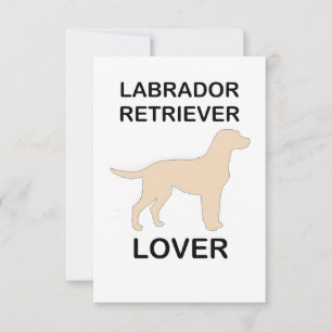 yellow lab lover thank you card