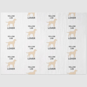 yellow lab lover tissue paper