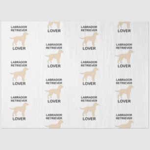 yellow lab lover tissue paper