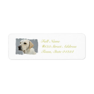 Yellow Lab Mailing Labels