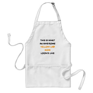 yellow lab mom, awesome standard apron