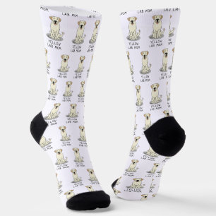 Yellow Lab Mom (Labrador Retriever Mom) Cute Dog Socks