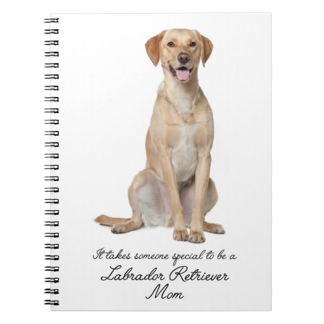 Yellow Lab Mum Notebook (Front)