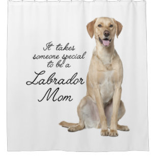Yellow Lab Mum Shower Curtain