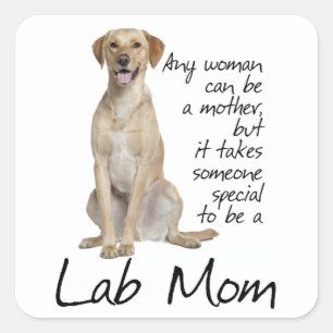 Yellow Lab Mum Stickers