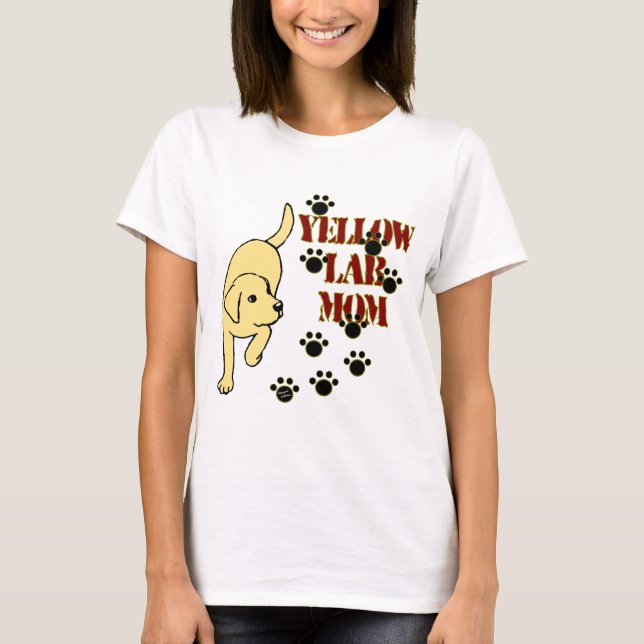 Yellow Lab Mum T-Shirt (Front)