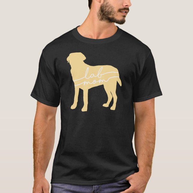 Yellow Lab Mum T-Shirt (Front)