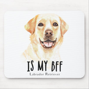Yellow Lab Puppy Dog Lover Labrador Retriever Mouse Mat