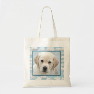 Yellow Lab Puppy Tote Bag