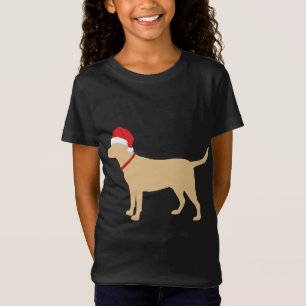 Yellow Lab Santa Hat Cute Labrador Christmas Gift T-Shirt