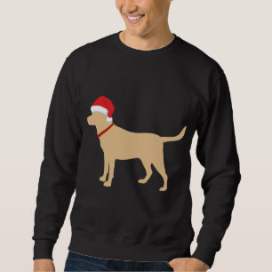 Yellow Lab Santa Hat Cute Labrador Christmas Sweatshirt