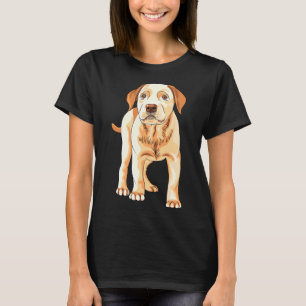 Yellow Lab Silhouette S Watercolor Labrador Retrie T-Shirt
