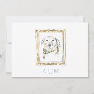 Yellow Lab Stationary Announcement