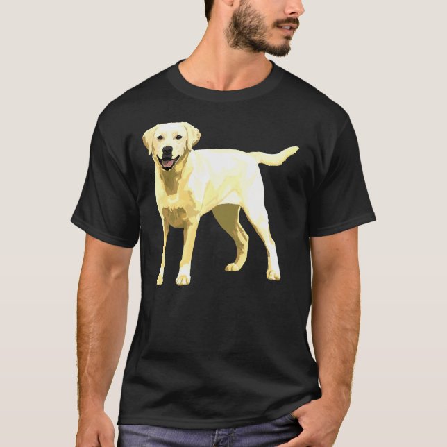 Yellow Lab Sticker T-Shirt (Front)