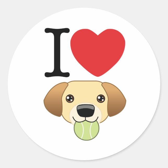 Yellow Lab Stickers (Front)