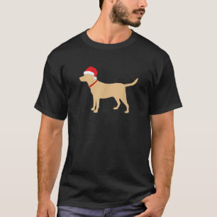 Yellow Lab Sweatshirt Santa Hat Cute Labrador Chri T-Shirt