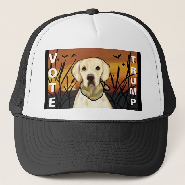 YELLOW LAB TRUCKER HAT (Front)