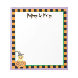 Yellow Lab Witch Notepad