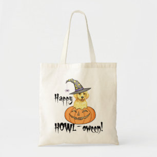 Yellow Lab Witch Tote Bag