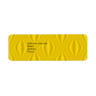 Yellow Label Gift Address Sticker
