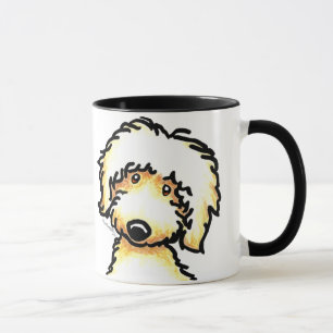 Yellow Labradoodle Art Mug