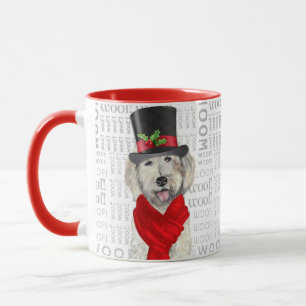Yellow Labradoodle Dog Lover Christmas Holiday Mug