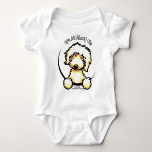 Yellow Labradoodle IAAM Baby Bodysuit