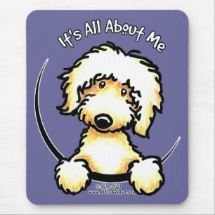 Yellow Labradoodle IAAM Mouse Mat