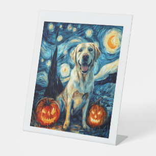 Yellow Labrador (1) Pedestal Sign