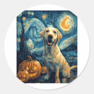 Yellow Labrador (2) Classic Round Sticker