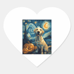Yellow Labrador (2) Heart Sticker