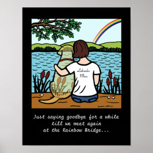 Yellow Labrador Angel and Mum 3 Poster