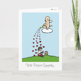 Yellow Labrador Angel with Love 2 Card