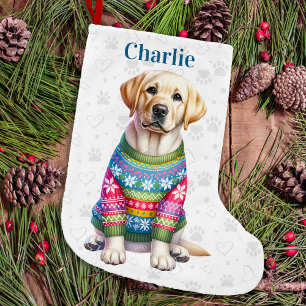 Yellow Labrador Christmas Stocking