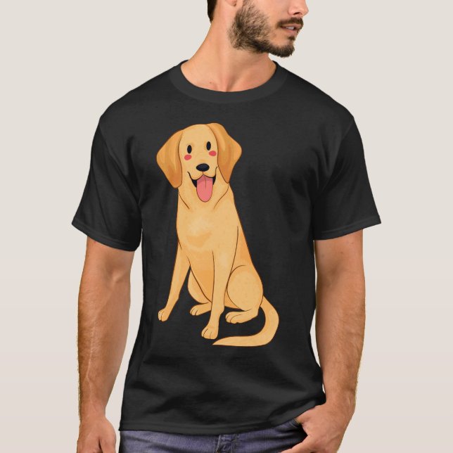 Yellow Labrador Design T-Shirt (Front)