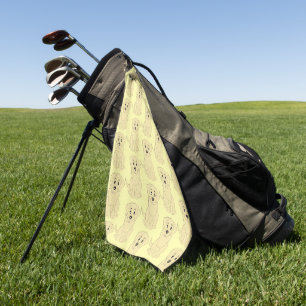 Yellow Labrador Dog Design Any Colour Background Golf Towel
