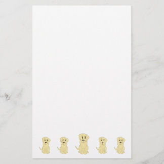 Yellow Labrador Dog Design Stationery
