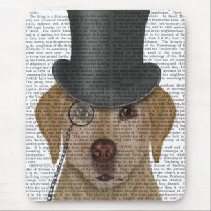 Yellow Labrador, Formal Hound and Hat Mouse Mat