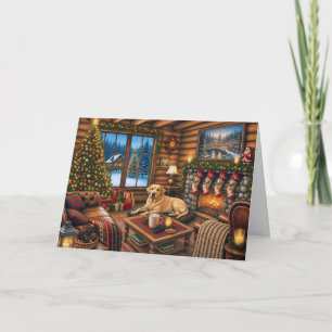 Yellow Labrador Holiday Card