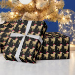 Yellow Labrador In Santa Hat Christmas Wrapping Paper<br><div class="desc">Labrador retriever pattern .. yellow / golden .. wearing a red Santa hat .. dog lover themed Christmas wrapping paper from Ricaso (other colours available in store)</div>
